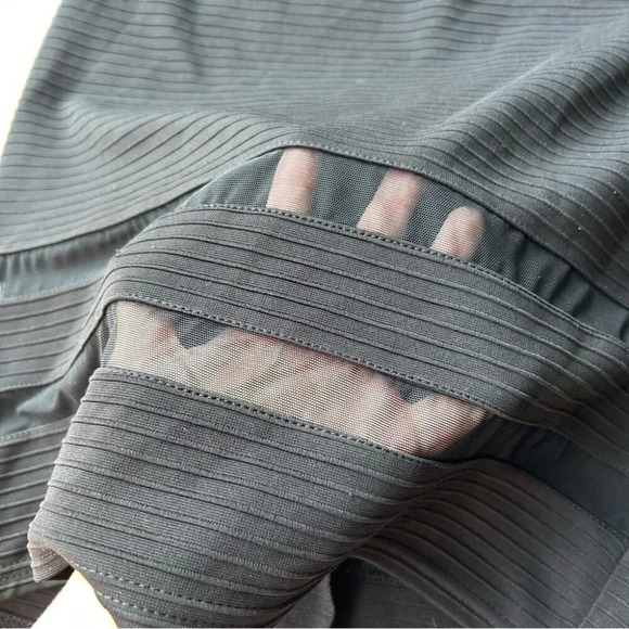 Joseph  Ribkoff Boat Neck Sheath Dress with Mesh Inserts - Picture 8 of 16